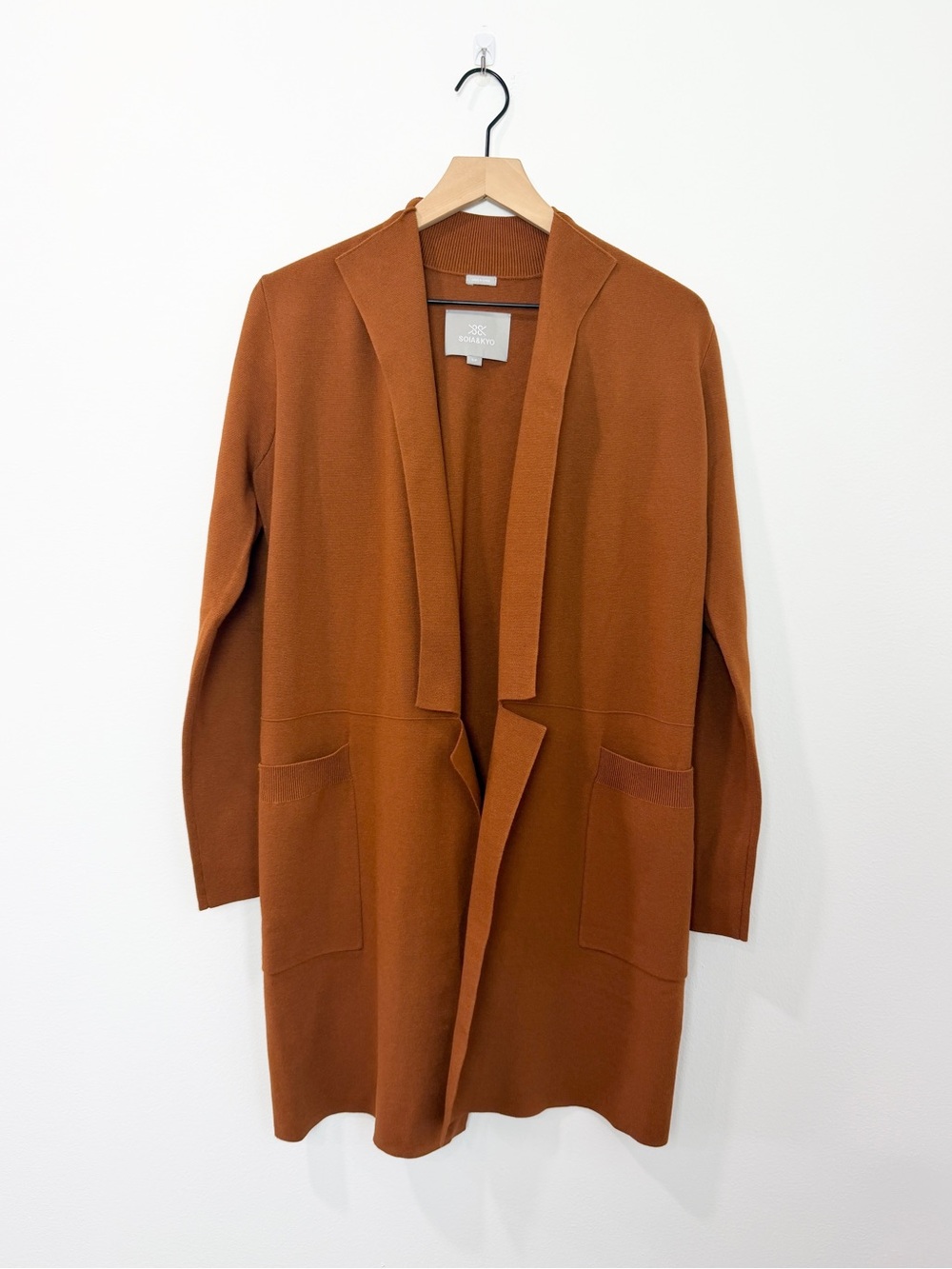 SOIA & KYO Benela Cardigan in Copper Size Small